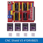 New CNC Shield V3 V4 Engraving Machine / 3D Printer / + A4988/DRV8825 Driver Expansion Board for Arduino DIY Kit