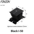 1 Pcs 10A-40A New Type Single-Phase Solid State Relay SSR Aluminum Fin Heat Sink Suitable For SSR-10DA/25DA/40DA