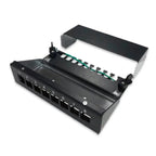 8/12 Ports RJ45 Patch Panel Shielded Keystone Jack Sockets Desktop Wall Mount Distribution Frame For RJ 45 UTP STP Modules