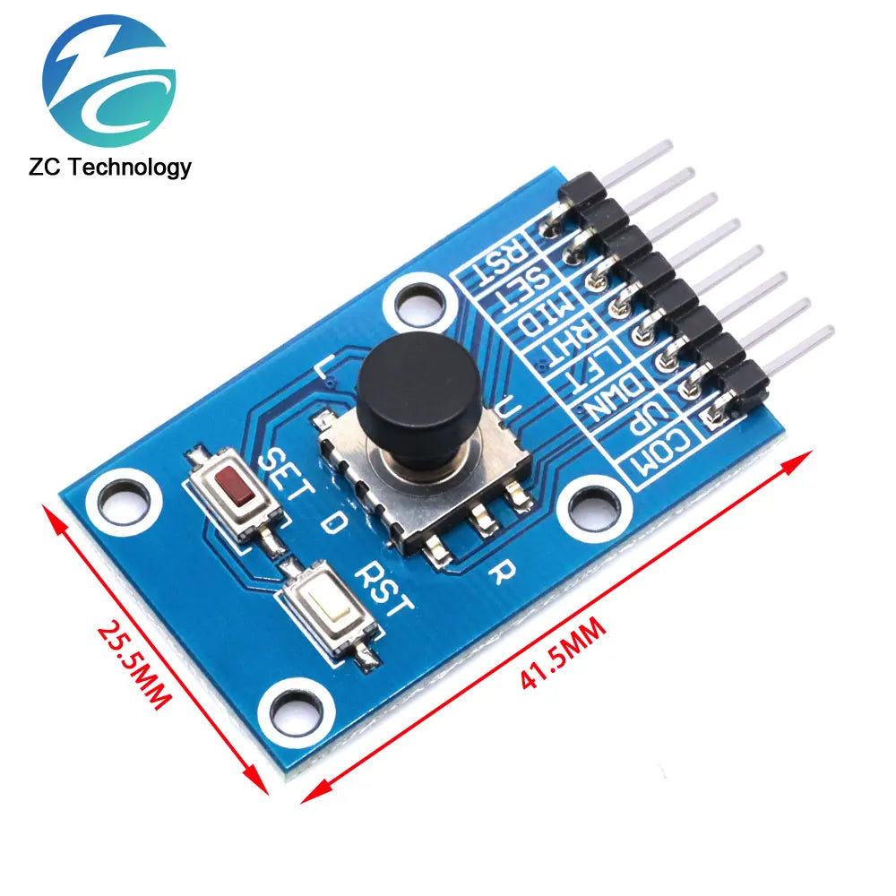 Five Direction Navigation Button Module for MCU AVR Game 5D Rocker Joystick Independent Keyboard for Arduino Joystick Module