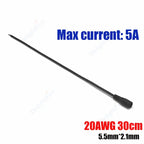 1-100pcs DC Power Pigtail Cable 5.5 2.1mm Female Male Plug 5V 12V Jack Connector Wire For CCTV Camera LED Strip Power Adapter