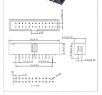 10PCS IDC/JTAG 2.54 DC3 Male Pin PCB Header Connector 2*3/4/5/6/7/8/26/40P Straight Shrouded Socket Box header pitch 2.54mm