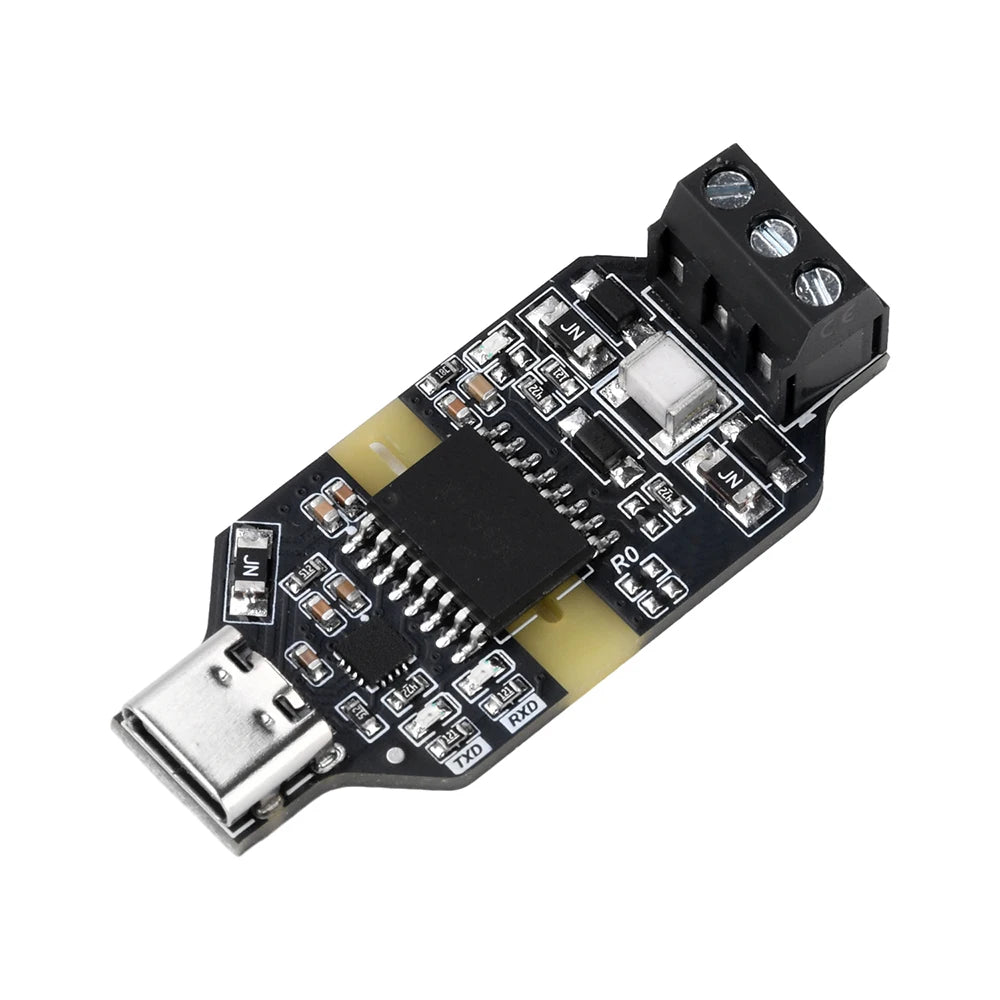 USB-to-RS485 Isolated Converter CH343P High-Speed 6 Mbps Communication 3.3V/5V Type-C Anti-interference Serial Port Module
