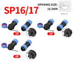 5/10/100Pcs SP16/17/20/21 Screw Wiring Connector Solderless Industrial Plug Aviation Plug Male And Female Docking Quick Wiring