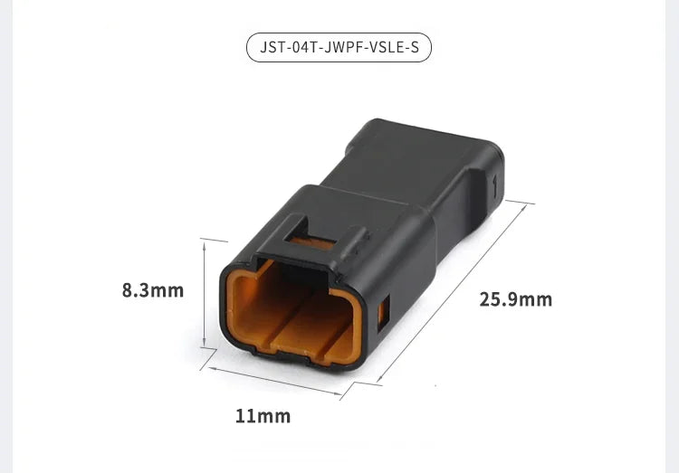 JST 2P 3P 4P 6P 8P 0.6 MM Waterproof Wire Connector Plug Male And Female Socket With Cable JST JWPF Electrical Connectors