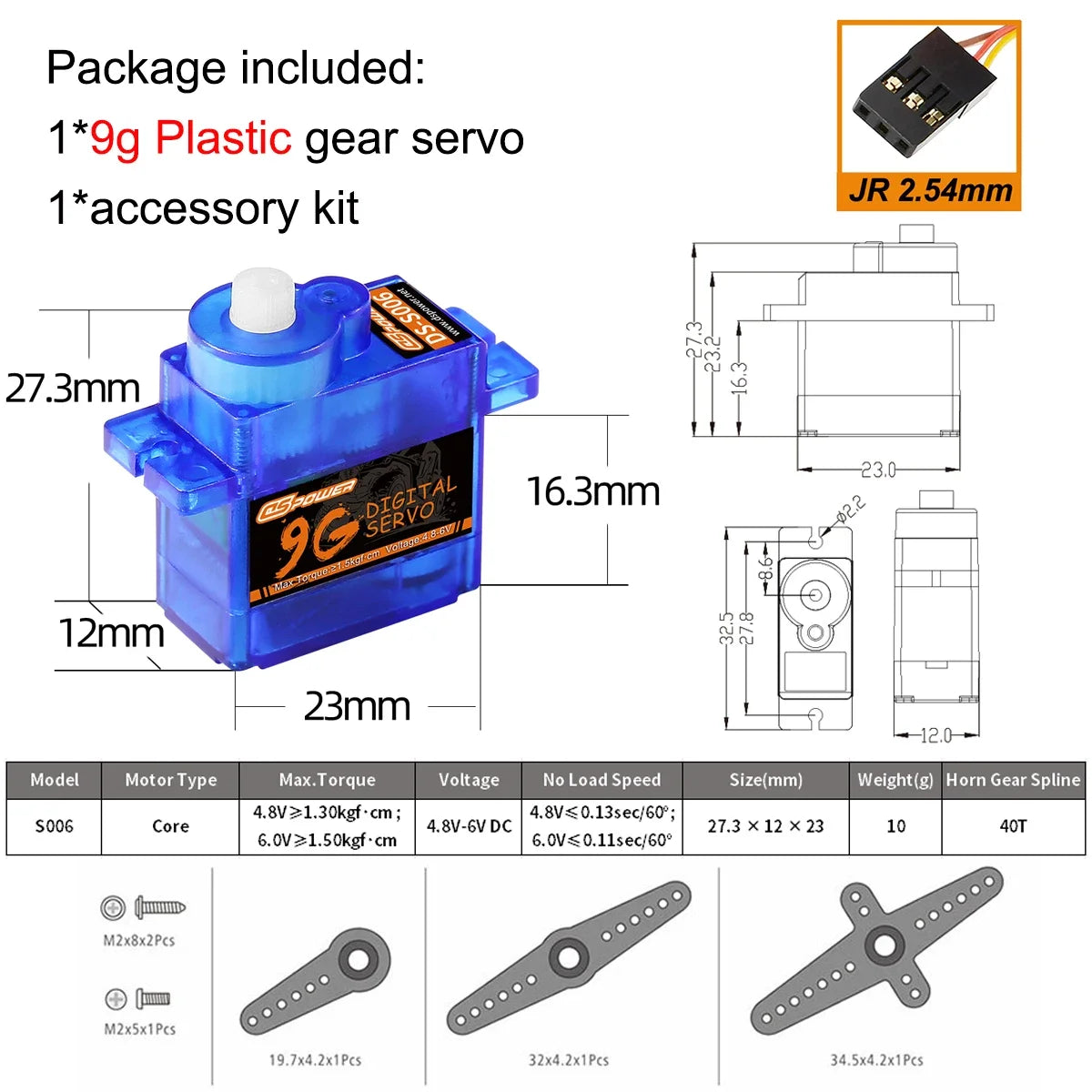 1/5pcs DSpower 9g 12g Metal/plastic Gear Mini Micro Servo Motor for RC Plane SG90 MG90S Helicopter Drone Fixed-Wing Car Robot