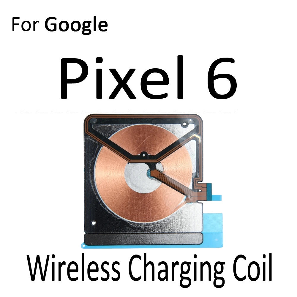 Wireless Charging Chip NFC Coil Parts For Google Pixel 6 7 8 9 Pro XL 6a 7a 8a Charger Panel Sticker Flex Cable