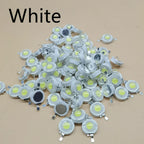 10pcs 1W 3W 5W High Power LED Chip Lamp Bulbs SMD COB Diodes Warm Cold White Red Green Blue Yellow 440 660nm Grow Light Beads