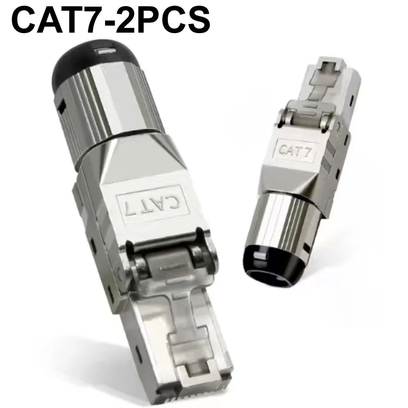 NEW 2026 2PCS RJ45 Cat8 Cat7 Cat6A Connector Shielded Toolless Modular Termination Plug 2000MHz 40G LAN Cable for 22AWG-24AWG