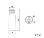 2pcs E39/E40 to E39/E40 HID Mogul Lamp Base Holder to LED CFL Halogen Light Socket L93mm L151mm Extender Adapter Converter