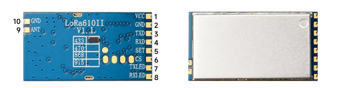 4PCS/Lot LoRa610II 160mW wireless communication Module 5KM Long Distance AES-128 Encryption with TTL Interface