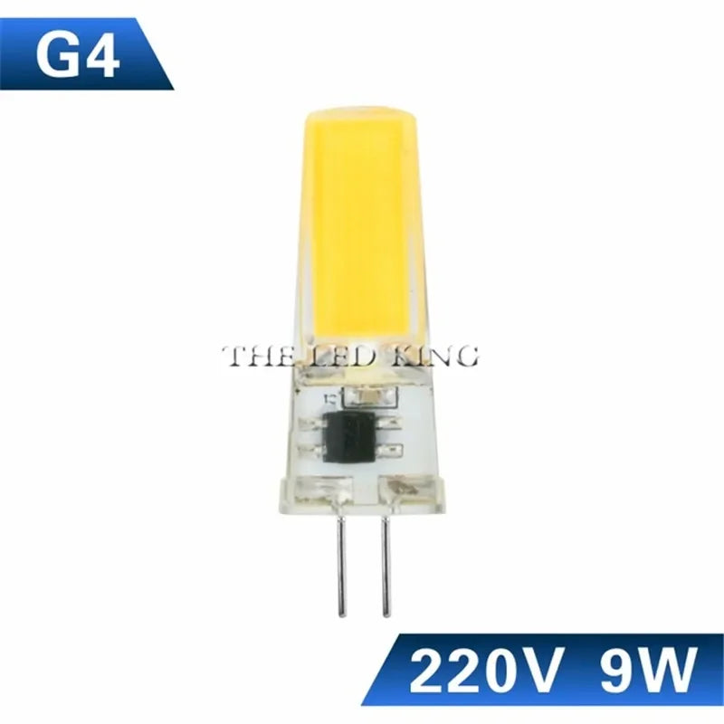 1pcs/lot Lowest Price G4 LED Bulb Lamp SMD COB AC DC 12V 220V 3W 7W 10W 12W Dimmable 12v Led G9 360 Degree Crystal Light