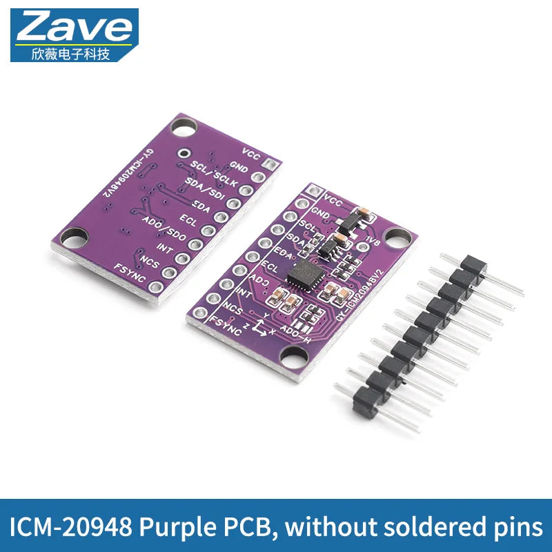 ICM‑20948 9‑Axis MEMS Motion Tracking Sensor Module, 3‑Axis Gyroscope & 3‑Axis Accelerometer