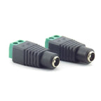 2/5/10pcs 12V DC BNC Male Female Connector Coax CAT5 Video Balun Adapter Plug For Led Strip Lights CCTV Camera Accessories B5