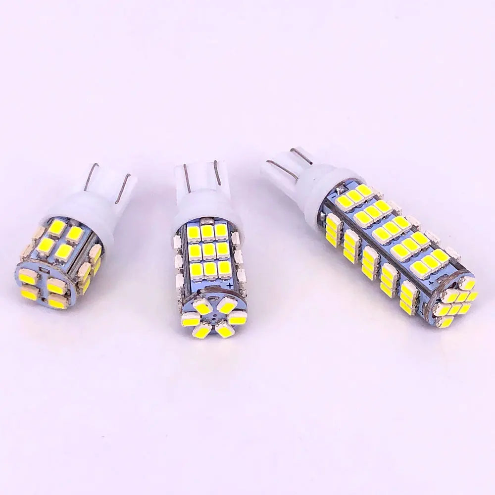 100PCS T10 1206 3020 68 42 20 SMD 194 168 W5W 12V 24V Car LED Light Bulbs 20 42 68LED Auto Bulbs White Clearance Interior Light