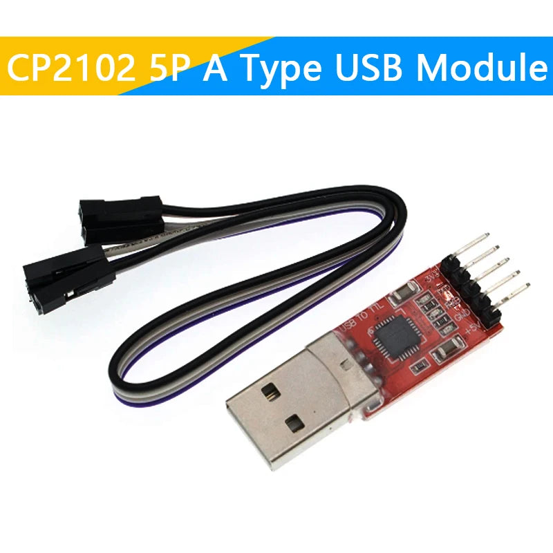 CP2102 Module USB to TTL Serial UART STC Download Cable Super Brush Line Upgrade A Type USB Micro USB 5Pin 6Pin