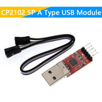 CP2102 Module USB to TTL Serial UART STC Download Cable Super Brush Line Upgrade A Type USB Micro USB 5Pin 6Pin