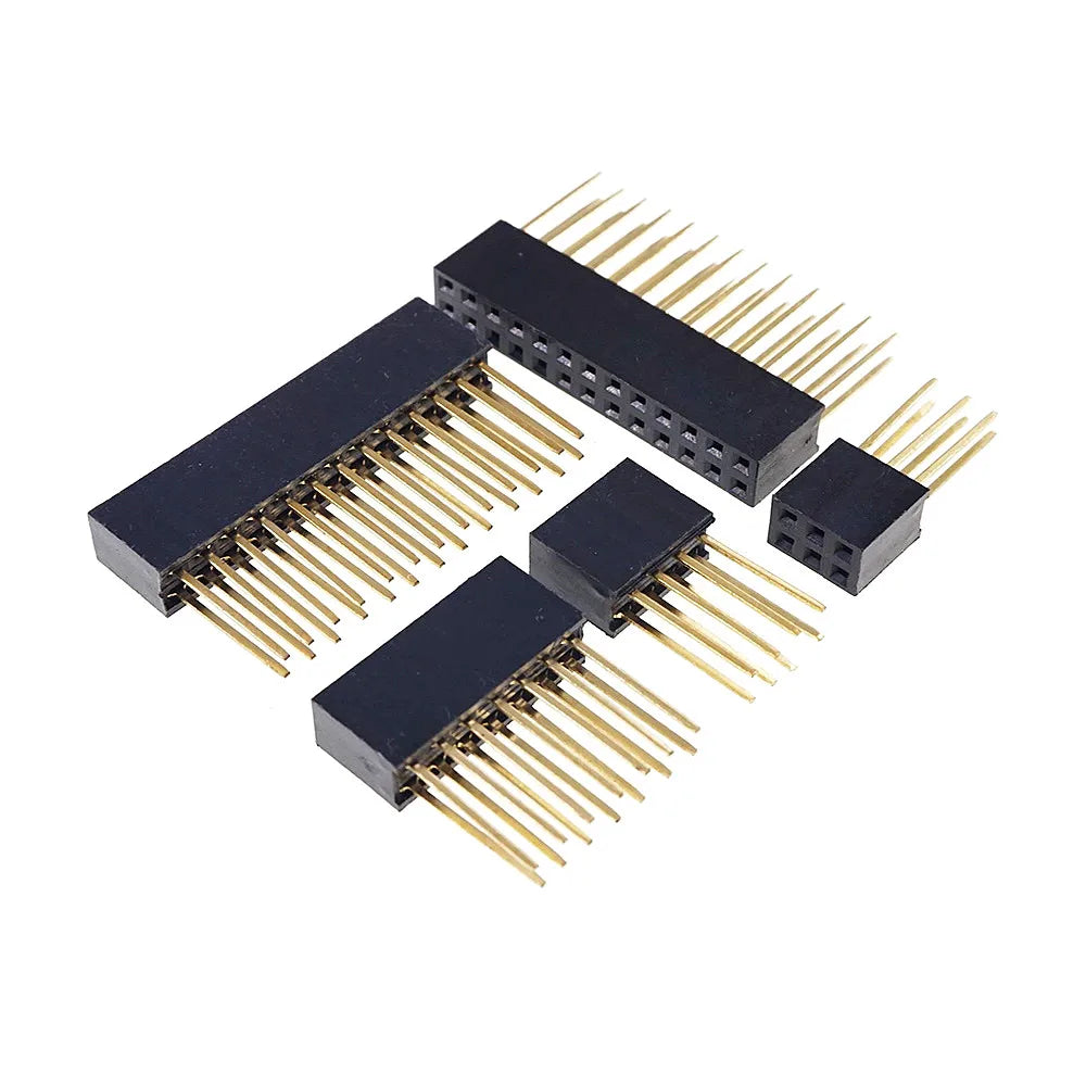 100 Pcs 2.54 MM 4 Pin Female Stacking Header Connector Dual Row 2x2 Position For Raspberry Pi 2 Mode B& B+ PC104