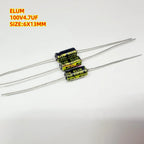 10pcs  50V1UF 2.2UF 3.3UF 4.7UF 10UF 22UF 47UF 100UF 220UF 330UF 470UF 1000UF Axial Audio Electrolytic Capacitor