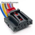 1 Set 6 Pin Auto Rear Lamp Seat Height Adjuster Electrical Cable Connectors Female Wire Harness Plug For 1S0972706