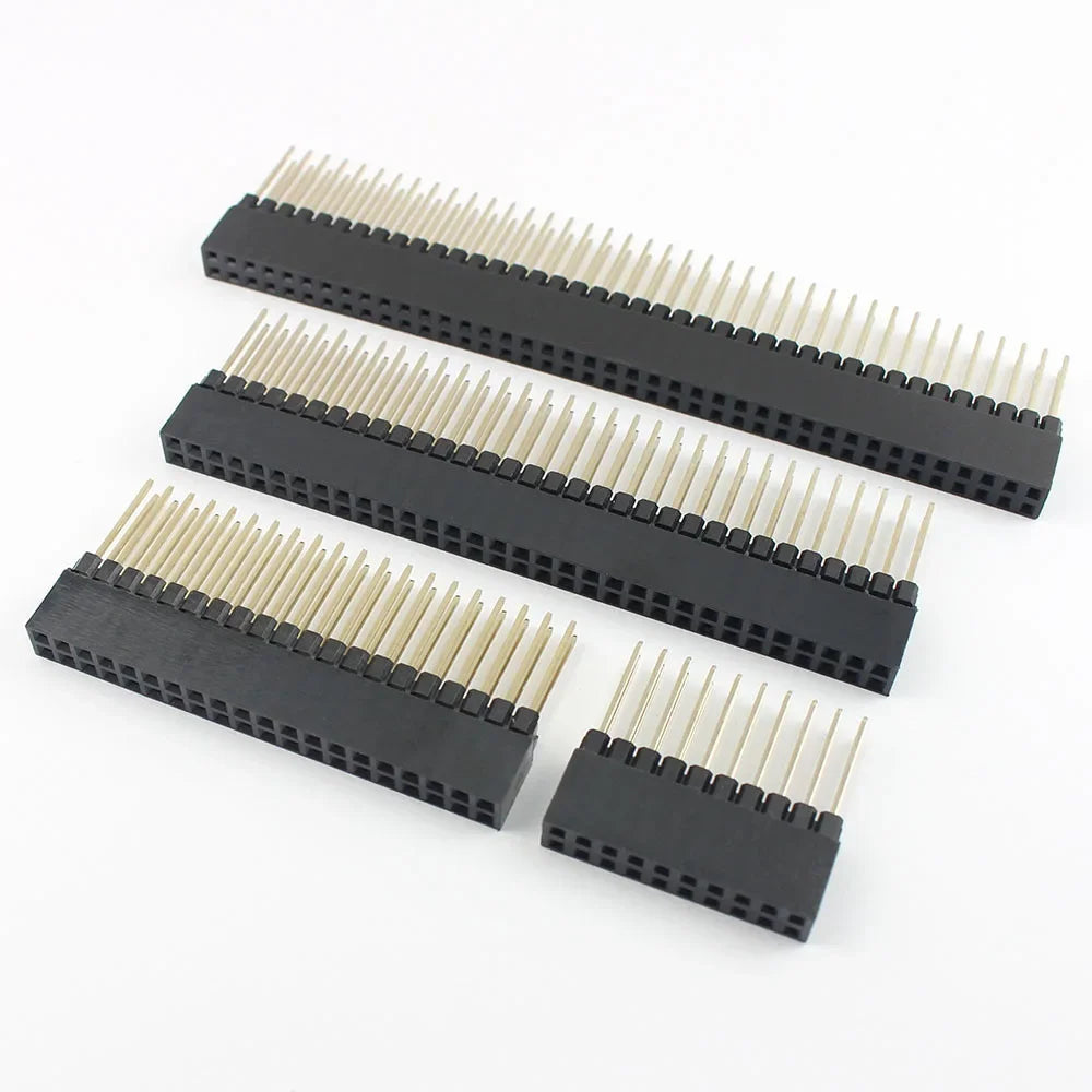 5pcs 2.54mm Pitch PC104 20 40 64 80 Pin 2x10 2x20 2x32 2x40 Long Double Row Straight Female Header Socket Connector For Arduino