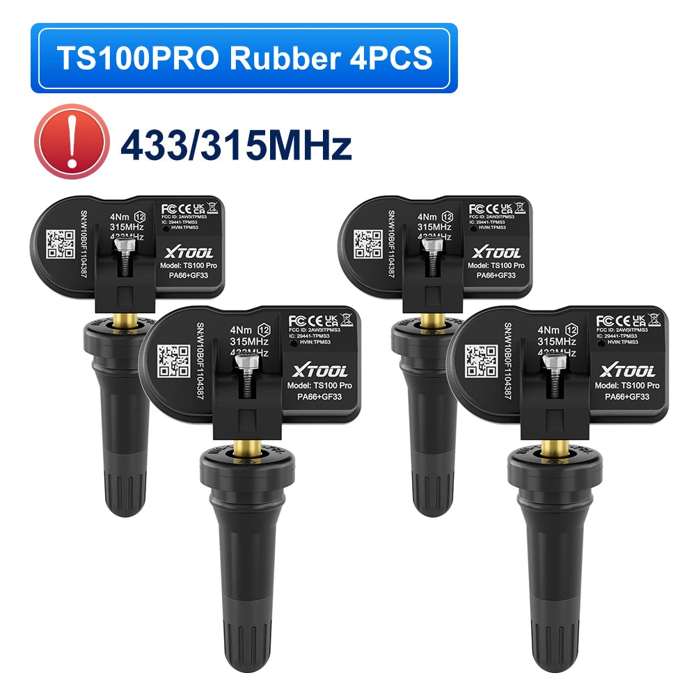 XTOOL TS100 PRO Sensor TPMS Sensor Tire Repair Tools TPMS Pressure Monitor Tester Automotive Tire Pressure Programming Sensors