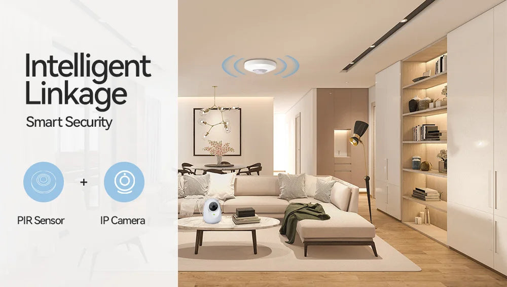 Meian Wired PIR Motion Sensor, Infrared Alarm Detector, Human Body Presence Sensor, Smart Home Security, Work with Alarm Host
