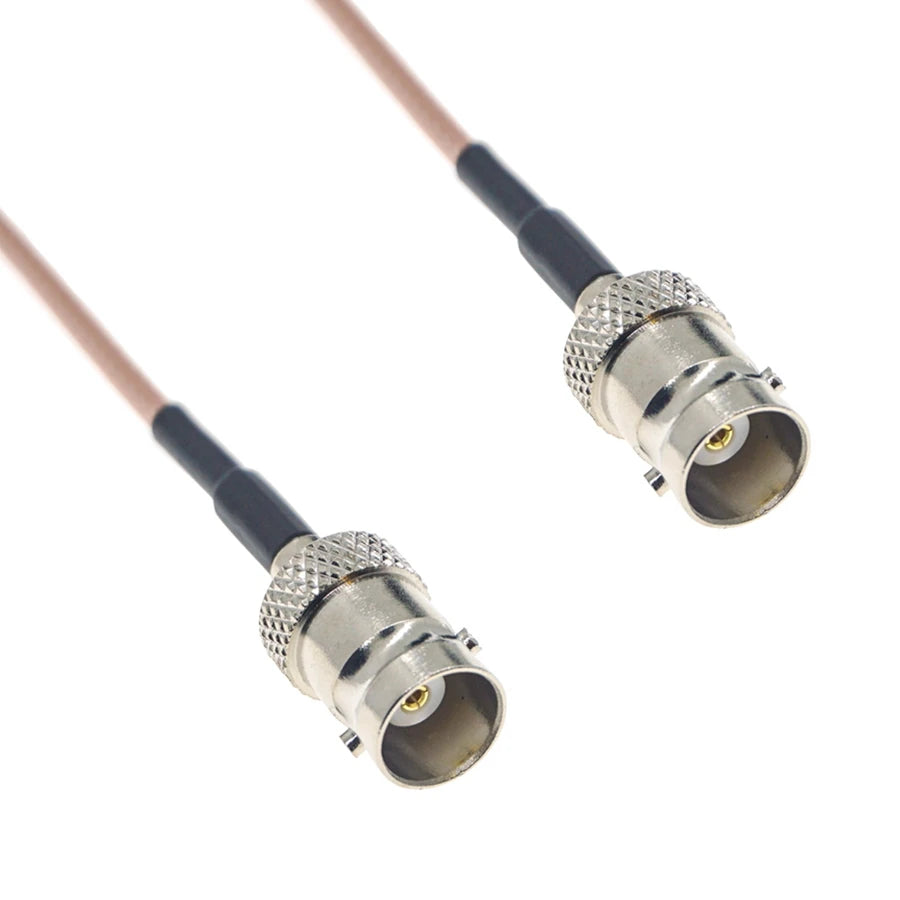 RG316 Cable BNC To BNC Male Female Q9 Plug Jack Crimp Connector Extension RF Brass Copper Coaxial WIFI Coax Jumper Pigtail