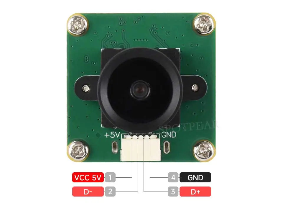 Raspberry Pi OV2735 2MP USB Camera (A) Distortion-Free USB 2.0 For Jeston RDK