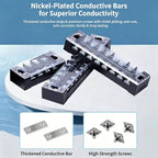 Dual Row Strip Screw Terminal Block TB1503-TB151 15A  Fixed Wiring Board Wire Connector for Electronic Components
