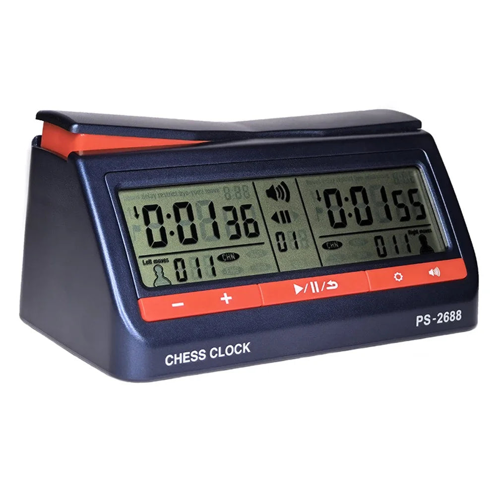 Digital Chess Clock LCD Screen ABS International Checkers Timer for Board Games and Chess I-Go Games And Other Games