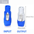 10Pcs 3Pin Powercon XLR Connector 20A Power Plug Power Socket NAC3FCA NAC3MPA NAC3FCB Male Plug Adapter Stage Light LED Screen