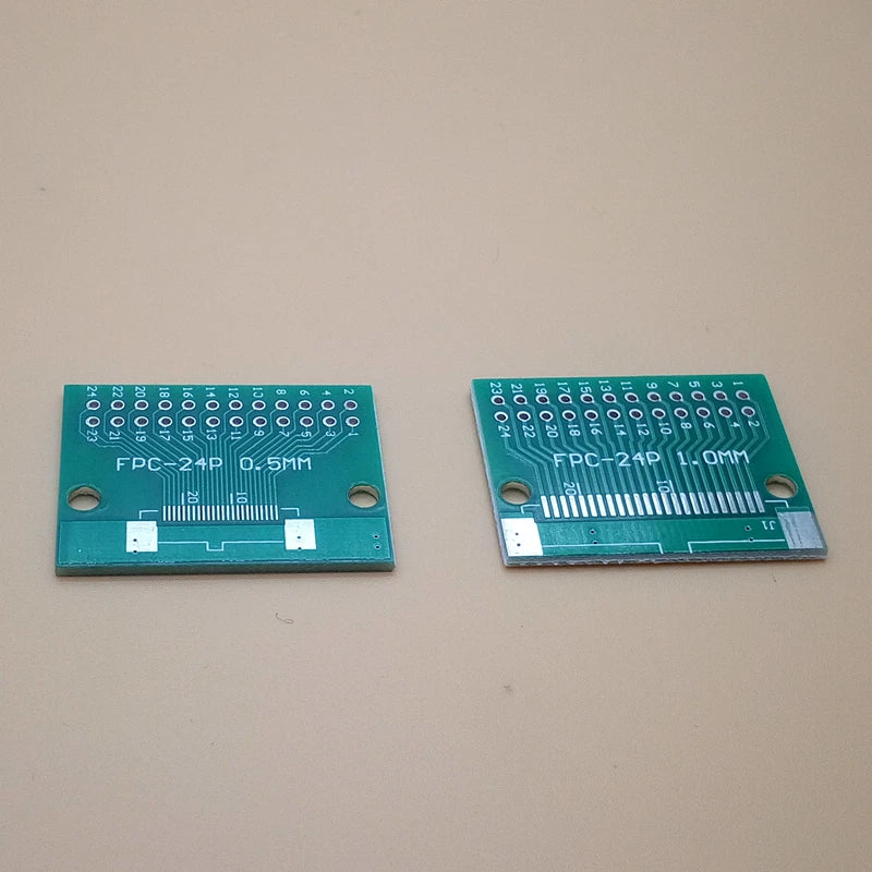 5pcs Double Side 0.5mm 1mm 6/8/10/12/20/24/30/40 Pin to DIP 2.54mm FPC/FFC SMT Adapter Socket Plate PCB Board Connector DIY KIT