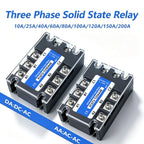 Three-phase Solid State Relay SSR 3 Phase 10A 25A 40A 60A 80A 100A 120A 150A 200A AC Control AC DC Control AC 25DA 380VAC