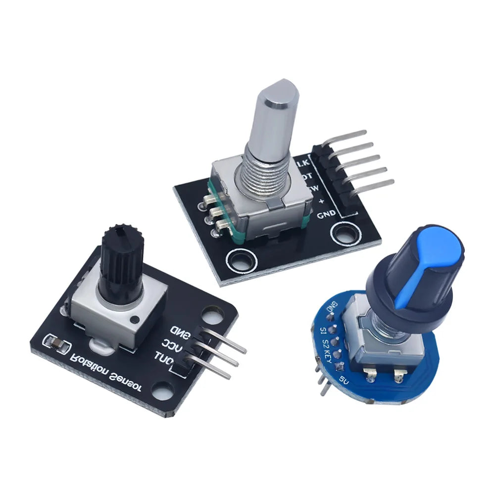 WAVGAT Rotary Encoder Module for Arduino Brick Sensor Development Round Audio Rotating Potentiometer Knob Cap EC11