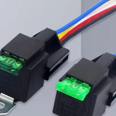 1PC 12V DC 4 Pin Car Automotive Fused Relay 30A Normally Open Relais 30A Fuse with 4pin/5Pin Backrest