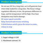 DC 6V 12V 24V PWM DC motor speed controller forward and reverse switch Linear actuator motor controller adjustable Speed Control