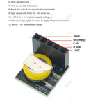 XRY DS3231 Real Time Clock Module For Arduino 3.3V/5V With Battery For Raspberry Pi High precision RTC module