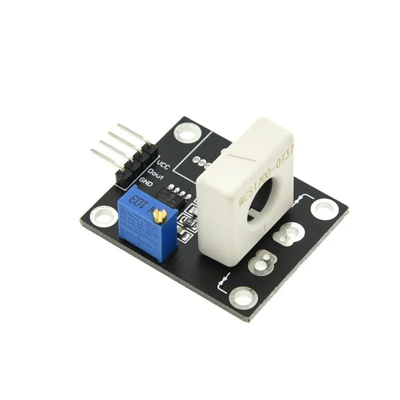 WCS1700/1800/1600 Hall Current Sensor Adjustable 35A/70A/100A Short Circuit Overcurrent Protection Module