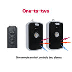 Wireless PIR Infrared Thermal Alarm Remote Control Outdoor Camping Anti-Animal Alarm Human Detection Sensor