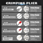 SN-58B Ratchet Crimper Tool Change Jaws Kit Automotive Service Kit Crimping Plier For Non-insulated/Open Barrel/Dupont Connector