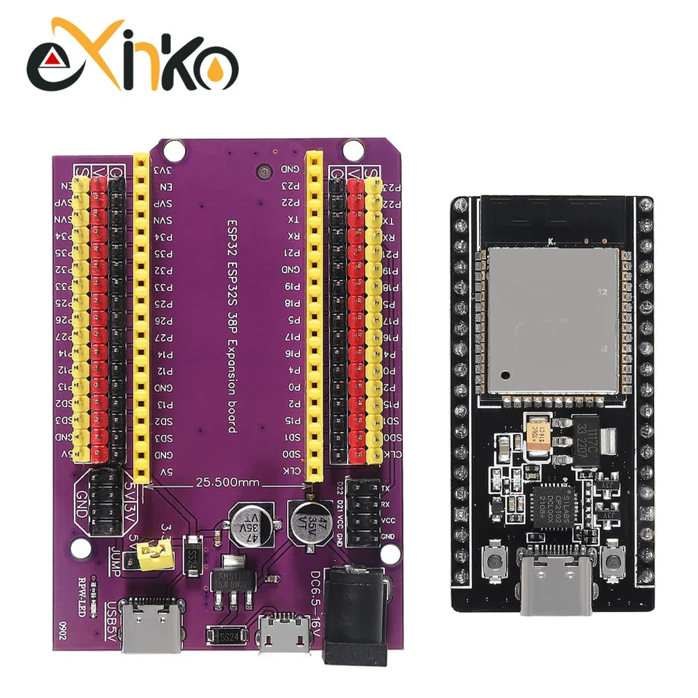 32 Development Board TYPE-C/MICRO USB CP2102 WiFi+Bluetooth Dual Core 32-DevKitC-32 Expansion