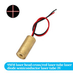 1/5/10Pcs Laser Head 650nm 9mm 3V 50mW Laser Cross Diode Module Red Copper Head Line / Point / Cross Laser Diode