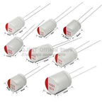 10pcs DIP Solid Capacitors 6.3V 10V 16V 25V 35V 50V 63V 100V 47μF 100μF/220/470/560/680/1000/2200 μF Electrolytic Capacitors