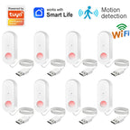 WiFi Human Motion Sensor PIR Infrared Detector Works With Tuya Smart Life APP Home Security Anti-theft Devices Support Alexa