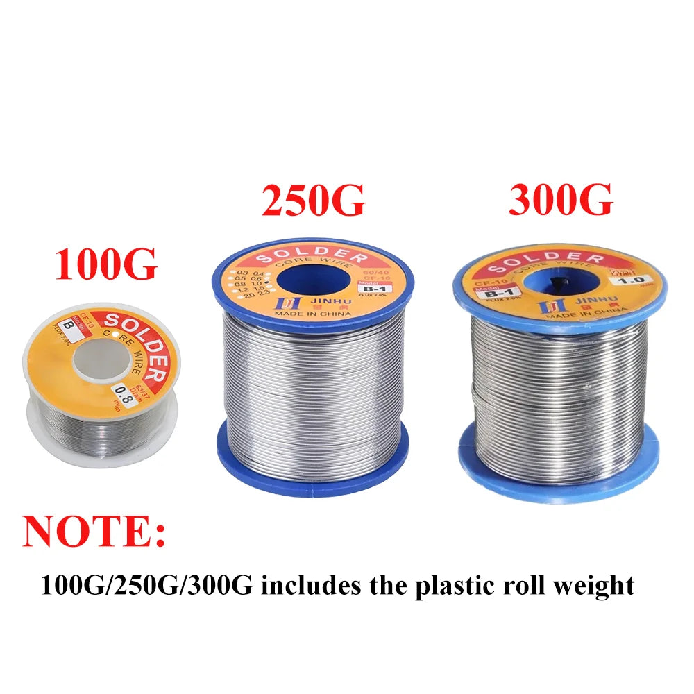 0.5mm-2.0mm 300g/250g/100g Rosin Core Flux Tin Solder Wire Welding Wires for Electronic Soldering High Quality