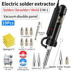 LUXIANZI 40W Desoldering Machine 2IN1 Electric Soldering Iron Suction Tin Sucker Vacuum Gun Hand Welding Tool Desoldering Pump
