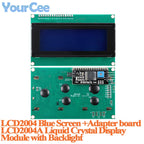 LCD1602 LCD2004 Yellow-Green/Blue Display Screen with Adapter Board with I2C IIC LCD1602A LCD2004A LCD Module with Backlight