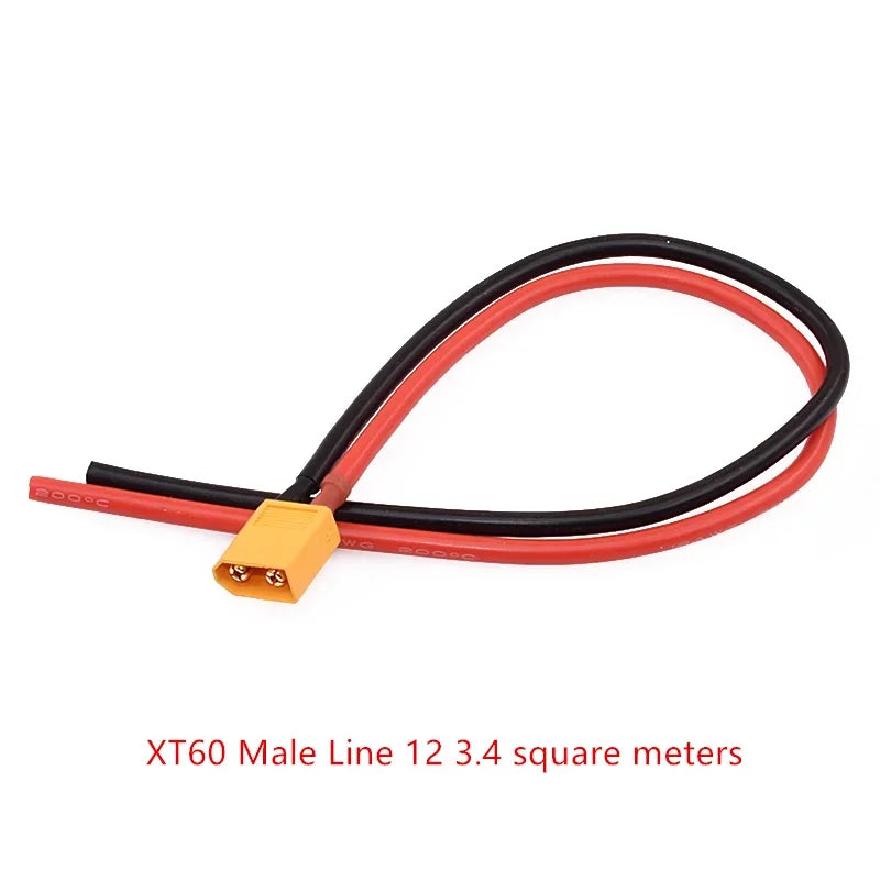 RC Battery Charger 18 AWG 16AWG 12AWG 10AWG XT60 XT90 EC5 Plug Male Female Extension Cable Wire Connector 10CM/20CM/30CM
