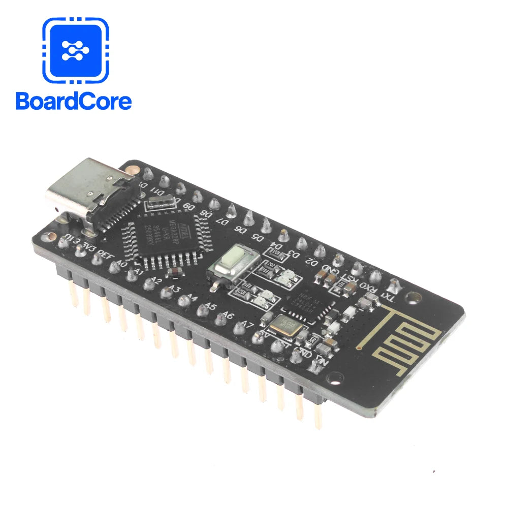 RF-Nano for Arduino Nano V3.0 TYPE-C USB Module Compatible ATmega328P CH340 Integrated NRF24L01 Wireless CH340 Module
